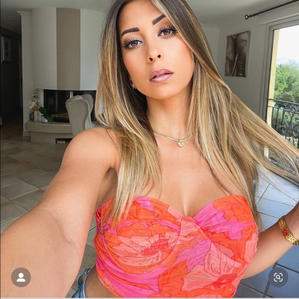 ZARA BLOGGERS FAV CORSET TULLE TOP - Picture 5 of 10